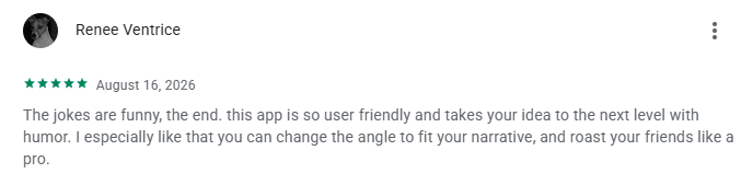 Google Play review from Renee Ventrice